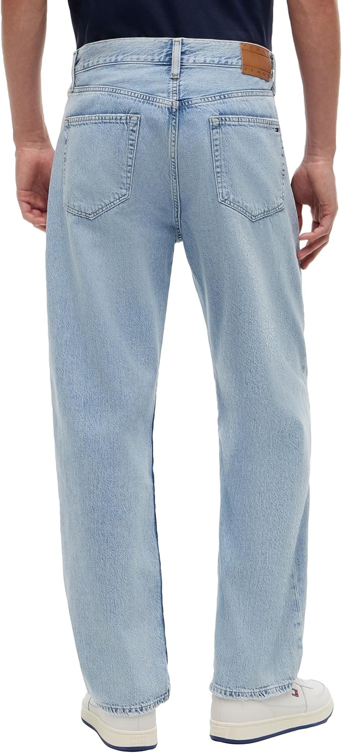 image:imageTommy Jeans Mens Regular Straight Stretch JeansDenim Light Rwb