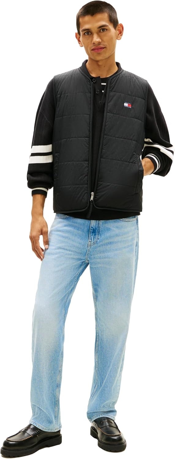 image:imageTommy Jeans Mens Regular Straight Stretch JeansDenim Light Wash
