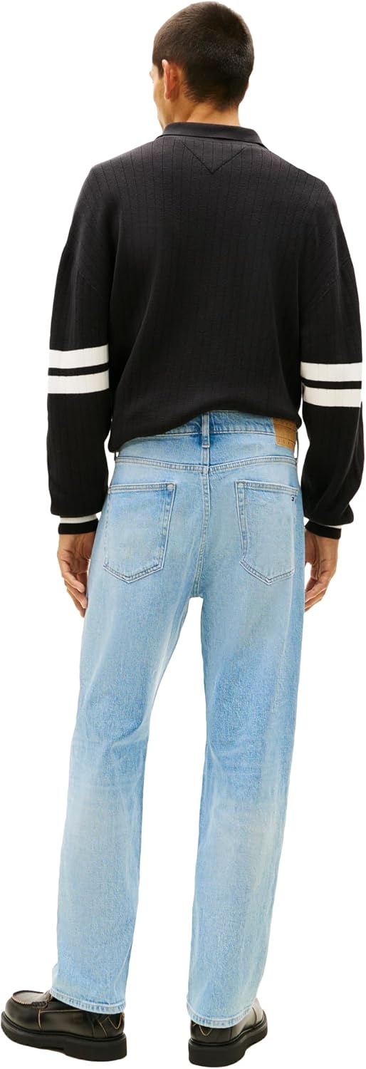 image:imageTommy Jeans Mens Regular Straight Stretch JeansDenim Light Wash