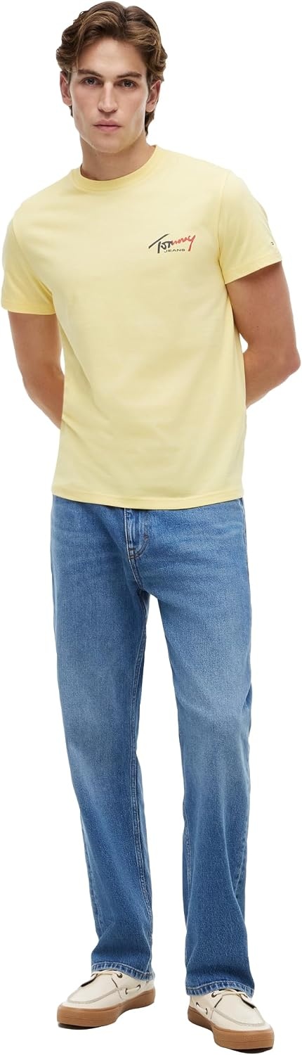 image:imageTommy Jeans Mens Regular Straight Stretch JeansDenim Medium