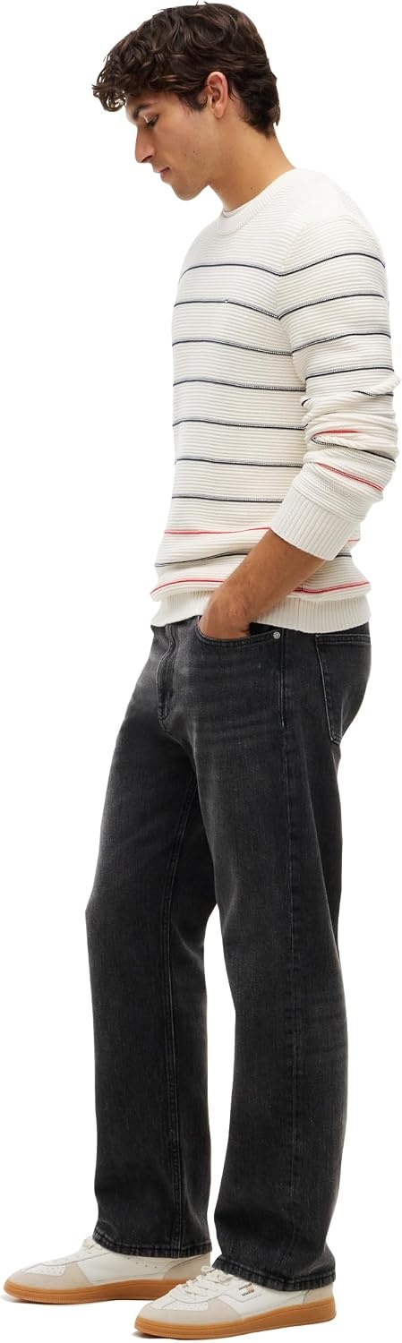 image:imageTommy Jeans Mens Regular Straight Stretch JeansDenim Washed Black