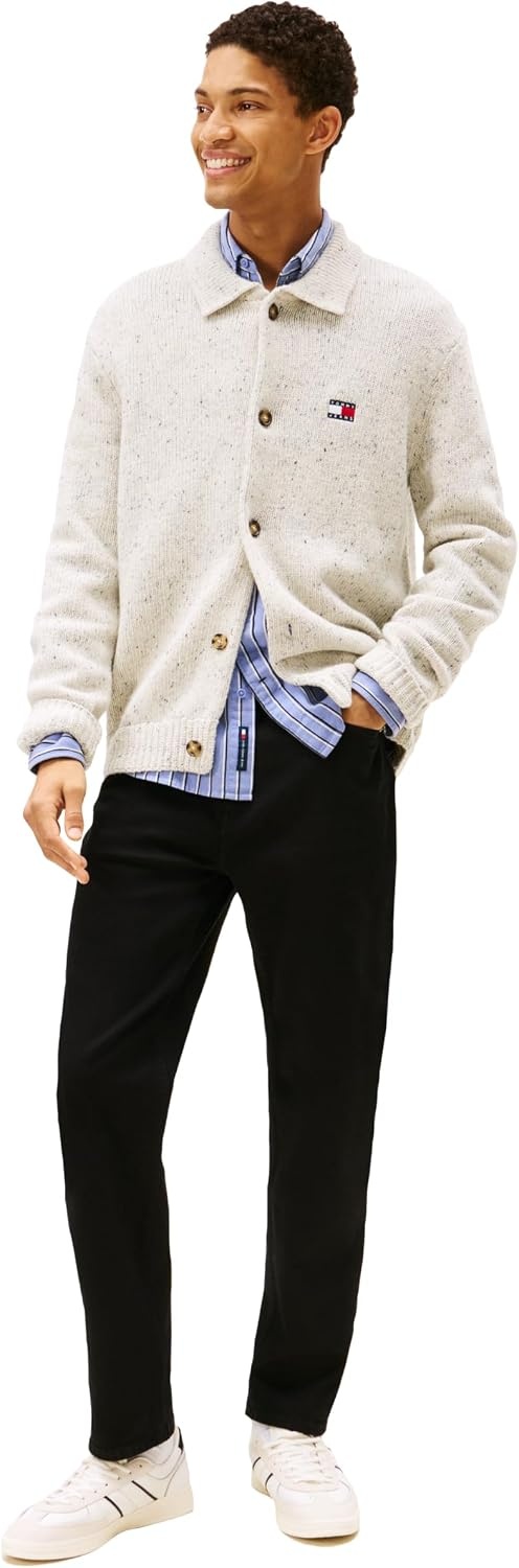 image:imageTommy Jeans Mens Regular Tapered Stretch JeansDenim Black