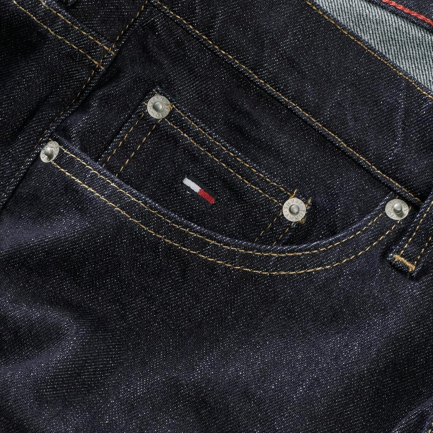image:imageTommy Jeans Mens Regular Tapered Stretch JeansDenim Dark