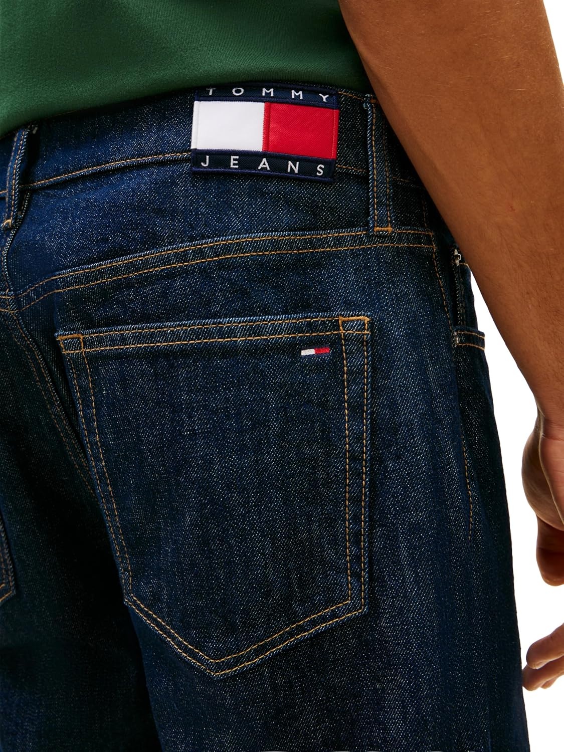 image:imageTommy Jeans Mens Regular Tapered Stretch JeansDenim Dark