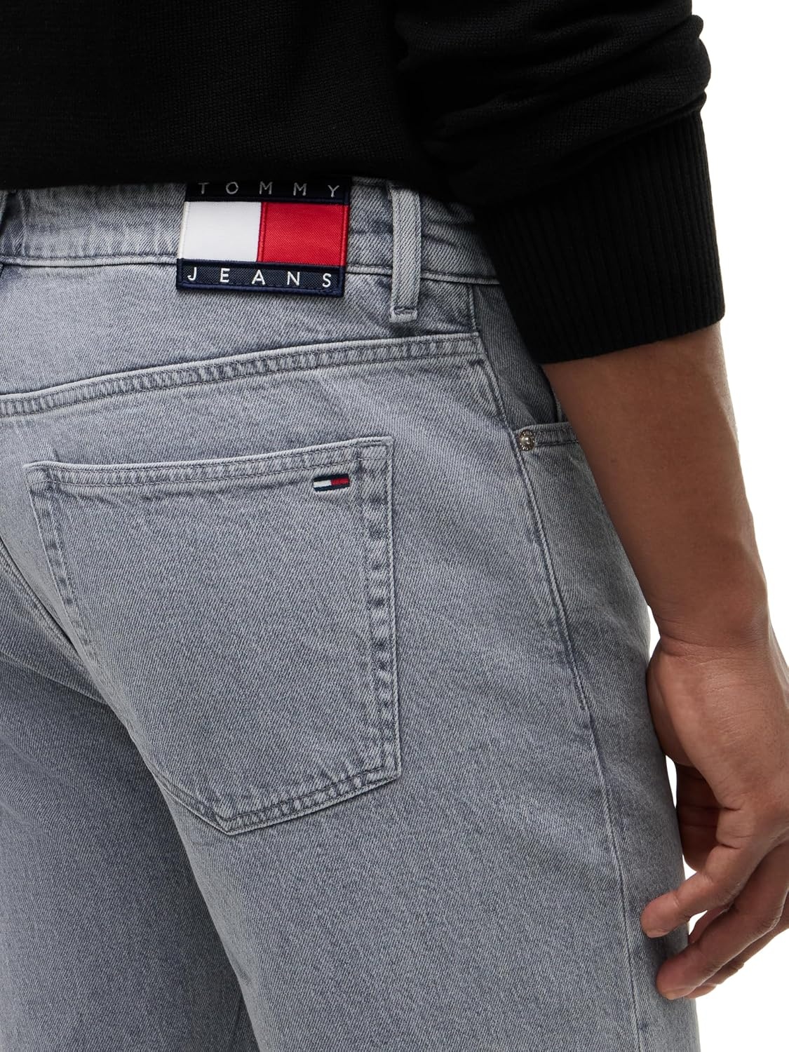 image:imageTommy Jeans Mens Regular Tapered Stretch JeansDenim Grey