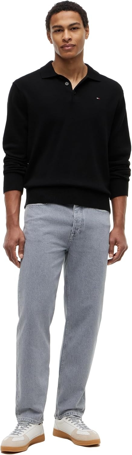 image:imageTommy Jeans Mens Regular Tapered Stretch JeansDenim Grey