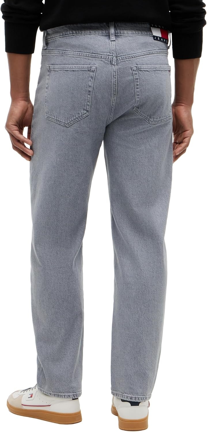 image:imageTommy Jeans Mens Regular Tapered Stretch JeansDenim Grey