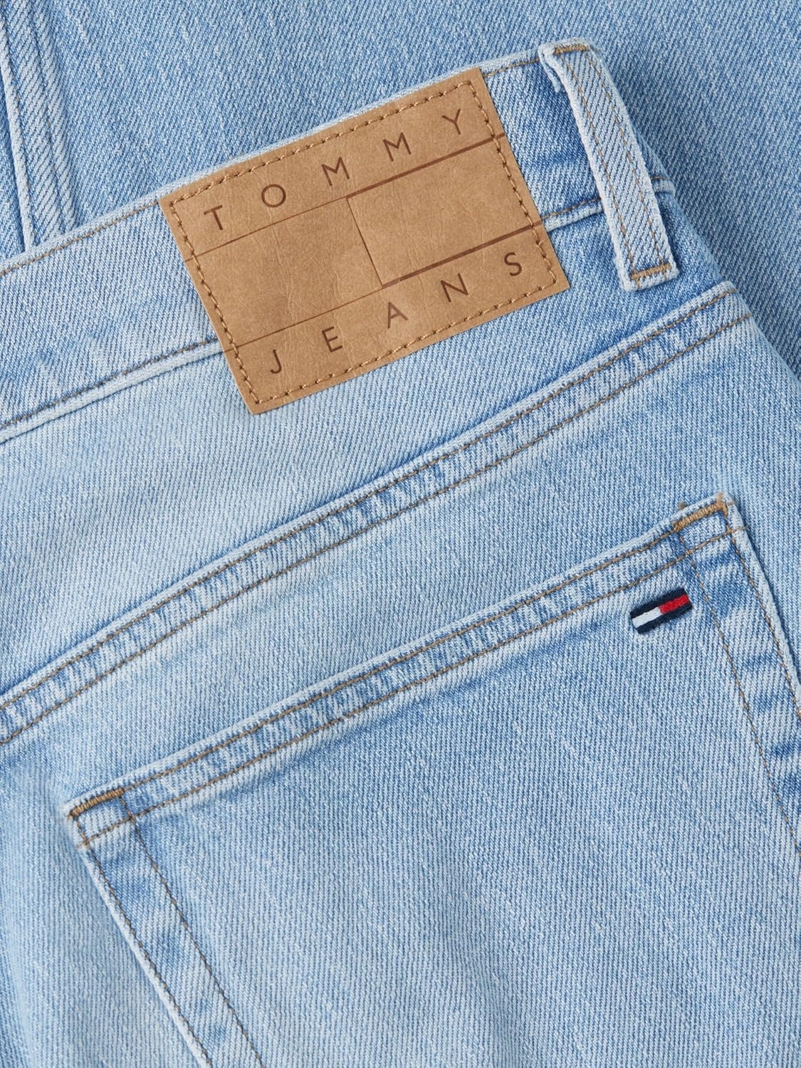 image:imageTommy Jeans Mens Regular Tapered Stretch JeansDenim Light Wash