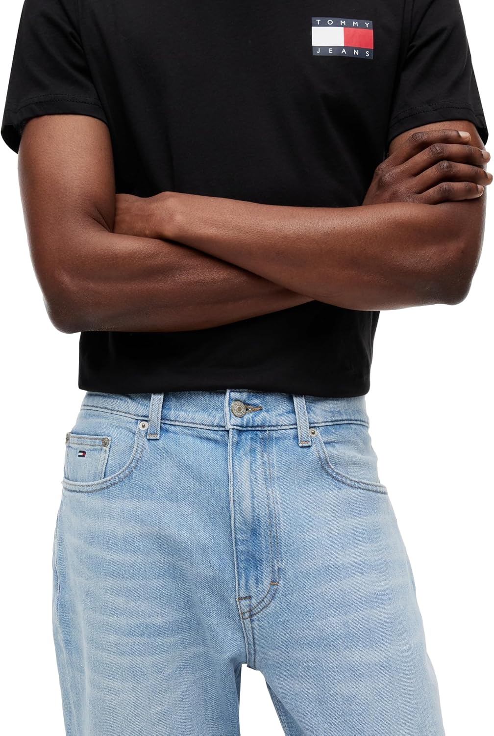 image:imageTommy Jeans Mens Regular Tapered Stretch JeansDenim Light Wash