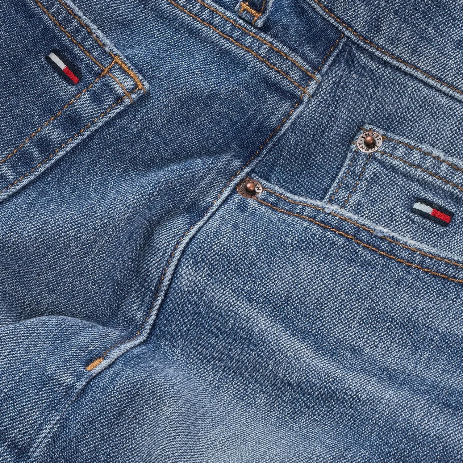 image:imageTommy Jeans Mens Regular Tapered Stretch JeansDenim Medium