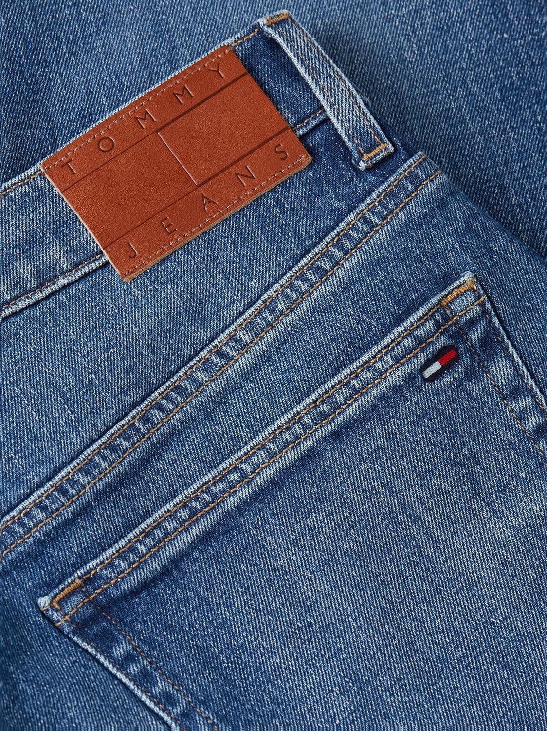 image:imageTommy Jeans Mens Regular Tapered Stretch JeansDenim Mid Blue