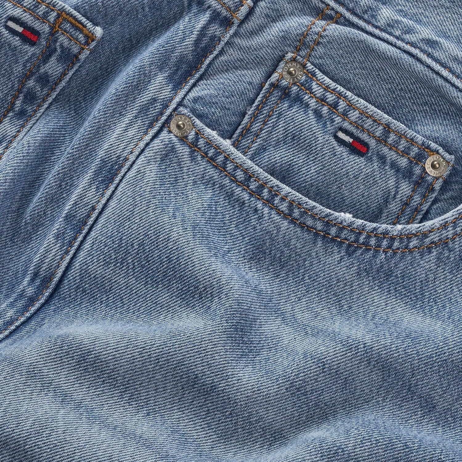 image:imageTommy Jeans Mens Relaxed Straight Stretch JeansDenim Light