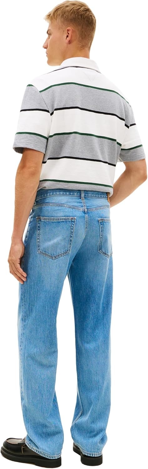 image:imageTommy Jeans Mens Relaxed Straight Stretch JeansDenim Light