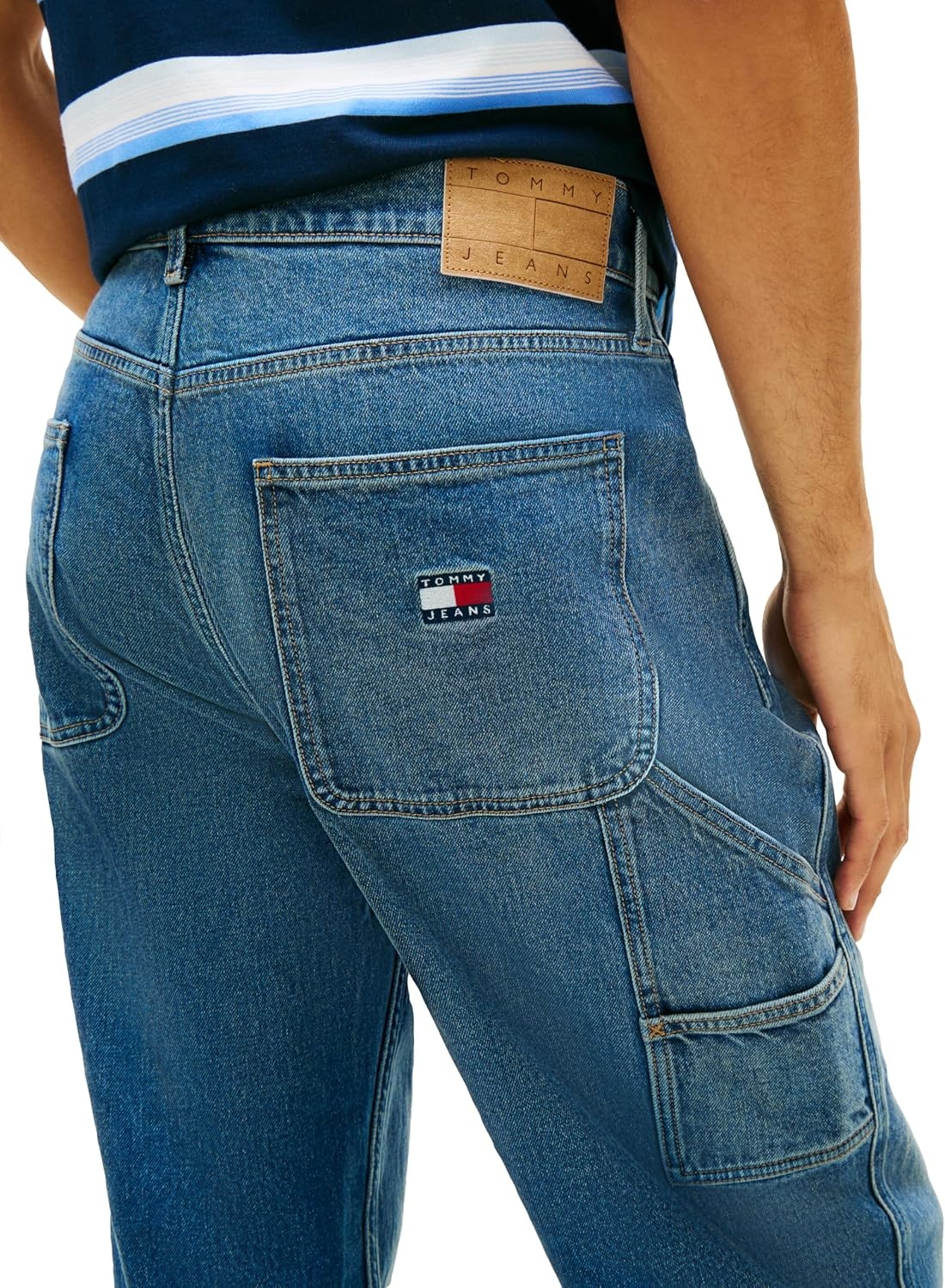 image:imageTommy Jeans Mens Relaxed Straight Stretch JeansDenim Medium
