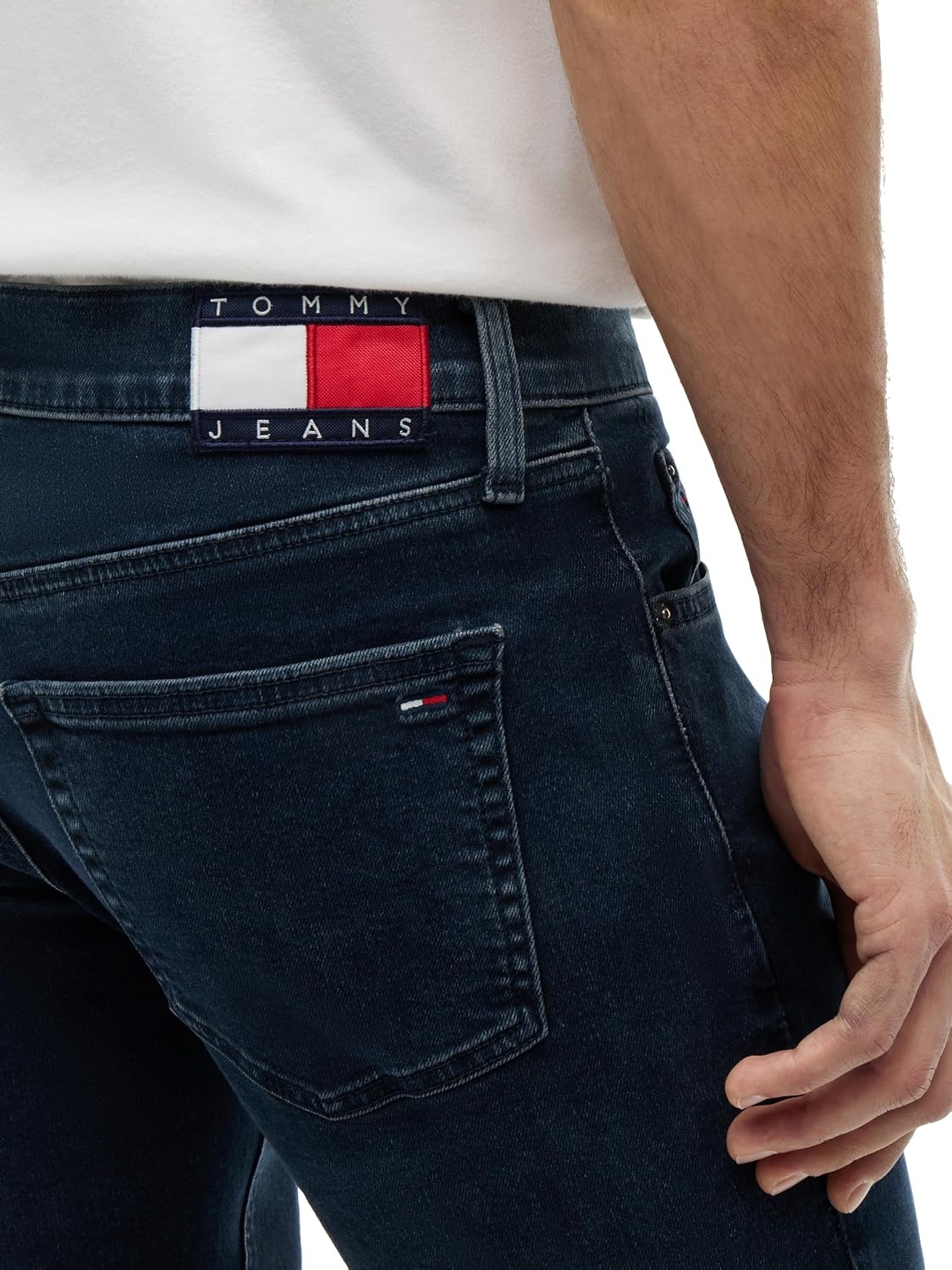 image:imageTommy Jeans Mens Slim Fit Stretch JeansDenim Dark Blue