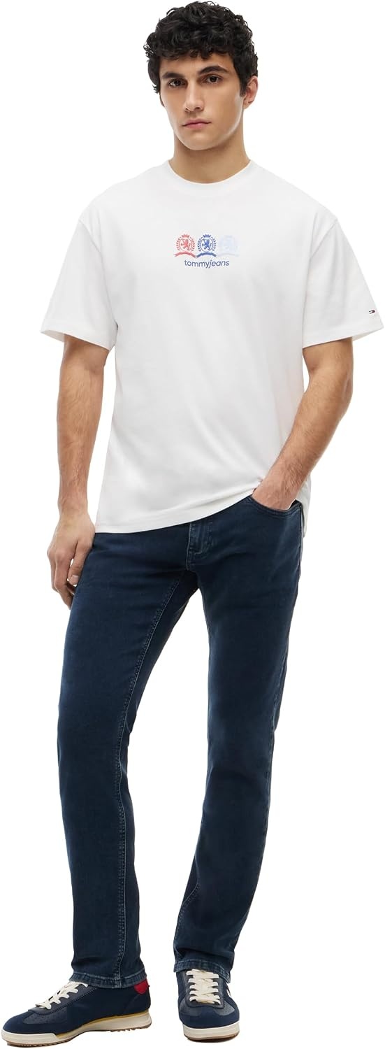 image:imageTommy Jeans Mens Slim Fit Stretch JeansDenim Dark Blue