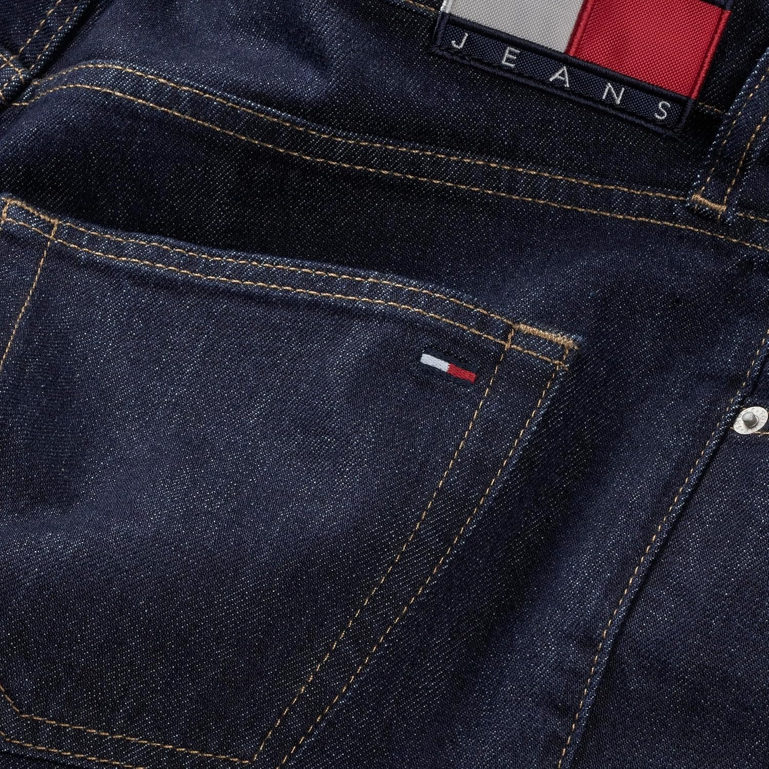 image:imageTommy Jeans Mens Slim Fit Stretch JeansDenim Dark Blue Wash