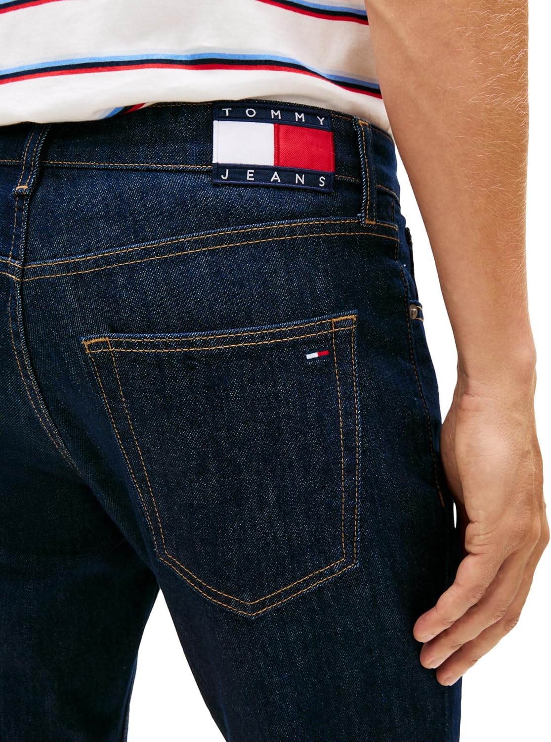 image:imageTommy Jeans Mens Slim Fit Stretch JeansDenim Dark Blue Wash