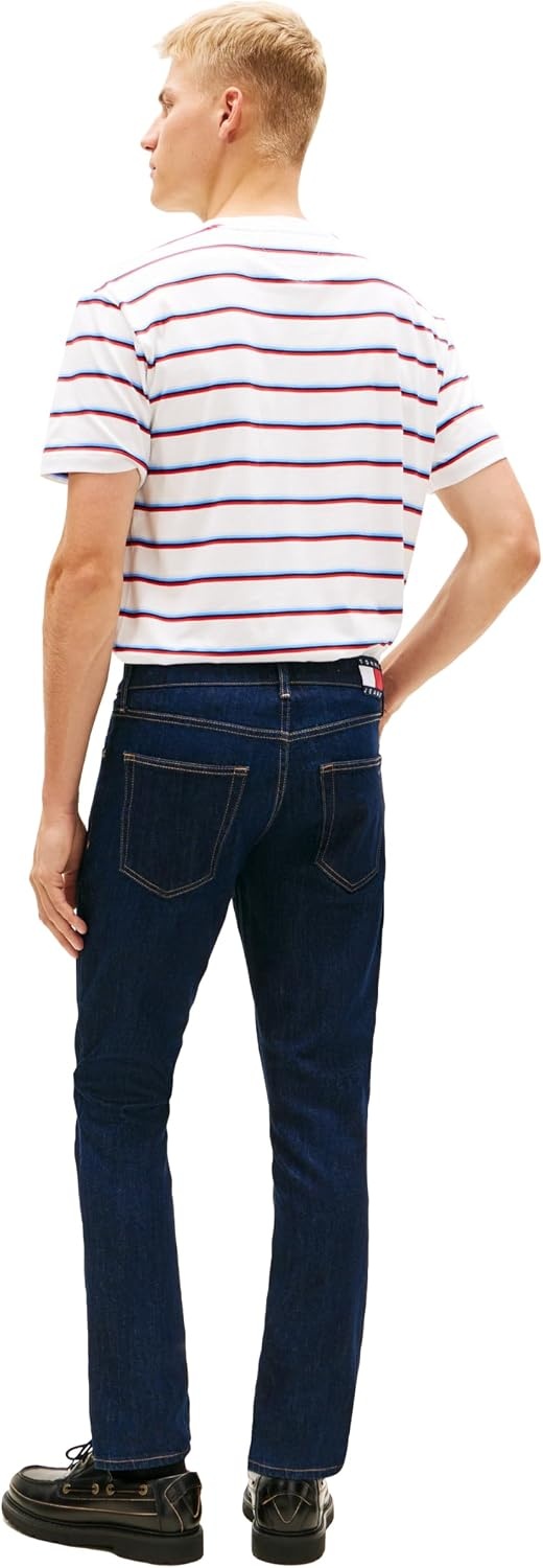 image:imageTommy Jeans Mens Slim Fit Stretch JeansDenim Dark Blue Wash