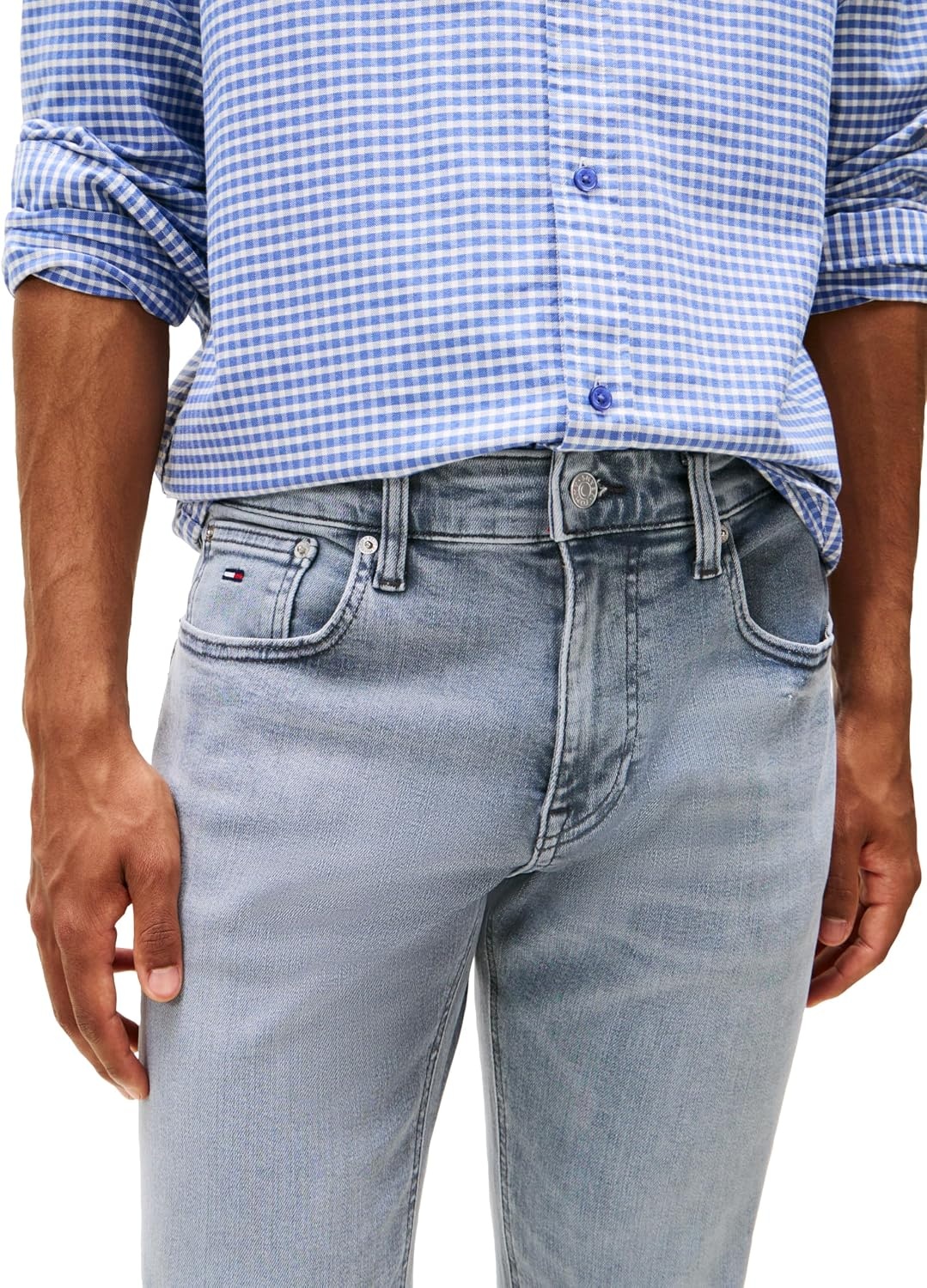 image:imageTommy Jeans Mens Slim Fit Stretch JeansDenim Grey