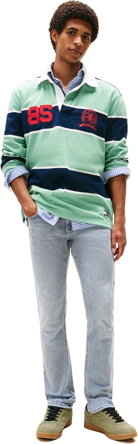 image:imageTommy Jeans Mens Slim Fit Stretch JeansDenim Grey