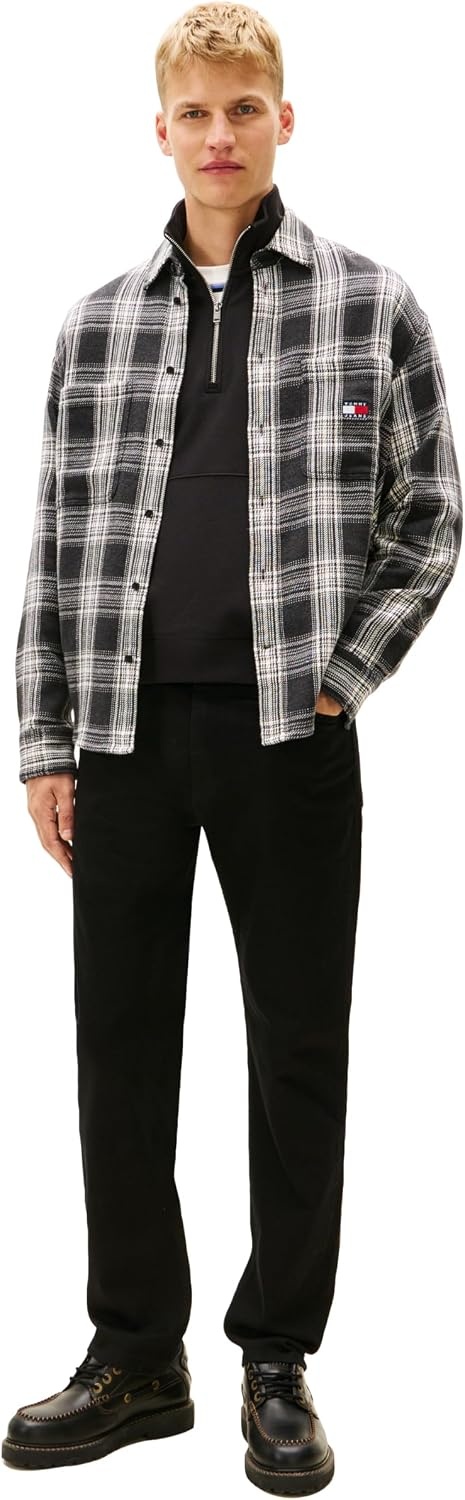 image:imageTommy Jeans Mens Slim Straight Stretch JeansDenim Black