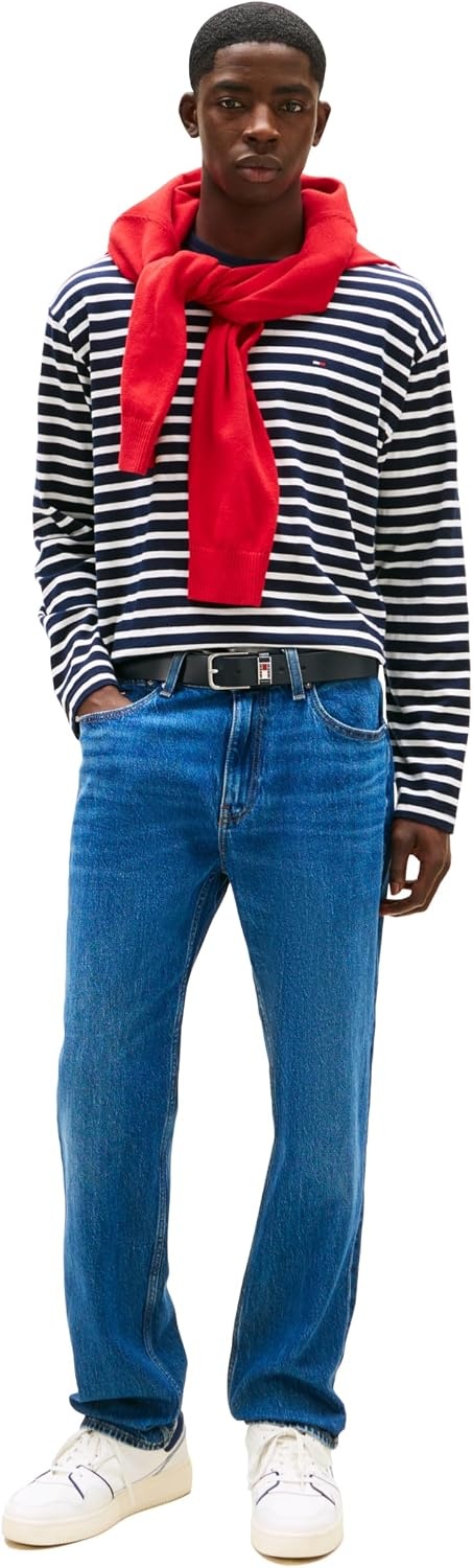 image:imageTommy Jeans Mens Slim Straight Stretch JeansDenim Dark