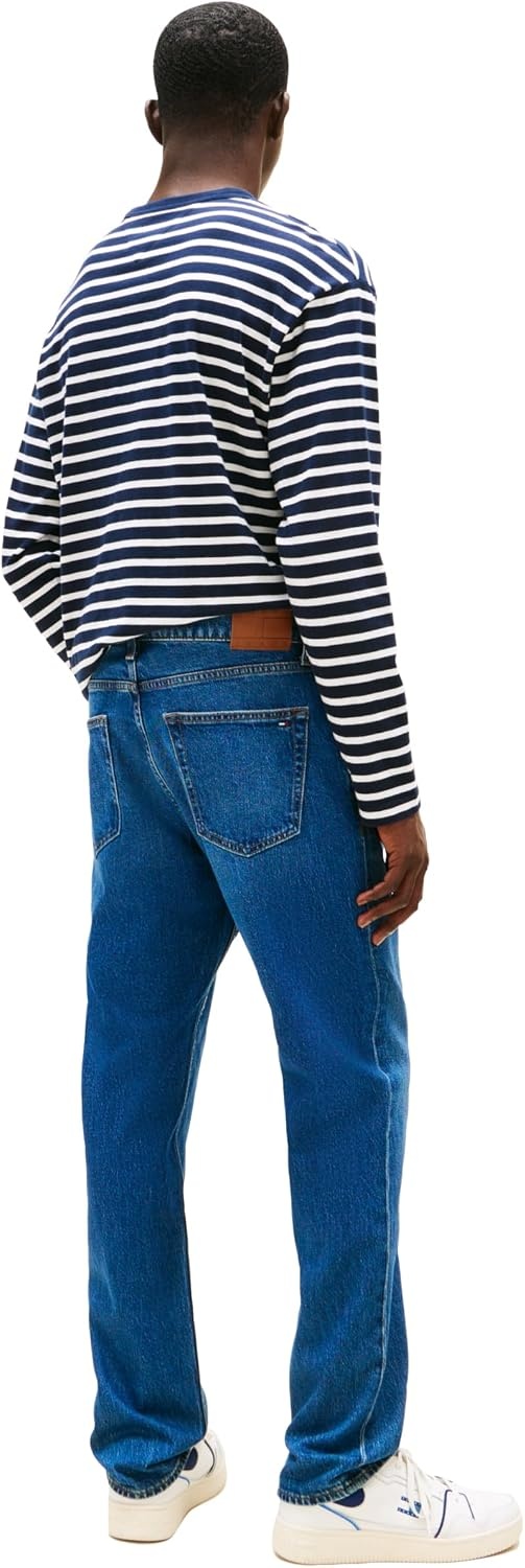 image:imageTommy Jeans Mens Slim Straight Stretch JeansDenim Dark