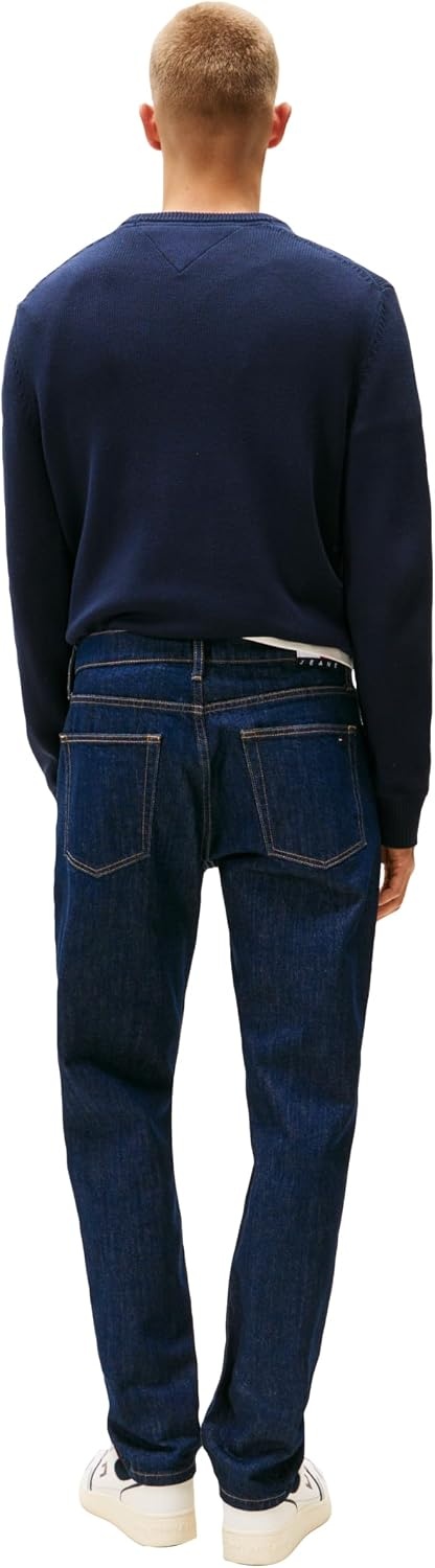 image:imageTommy Jeans Mens Slim Straight Stretch JeansDenim Dark Wash
