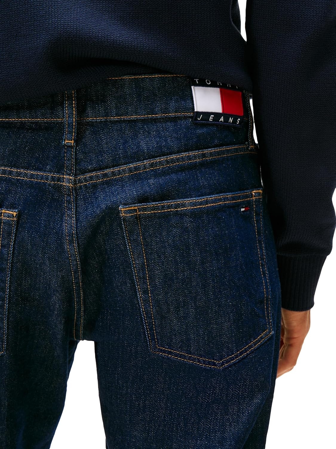 image:imageTommy Jeans Mens Slim Straight Stretch JeansDenim Dark Wash