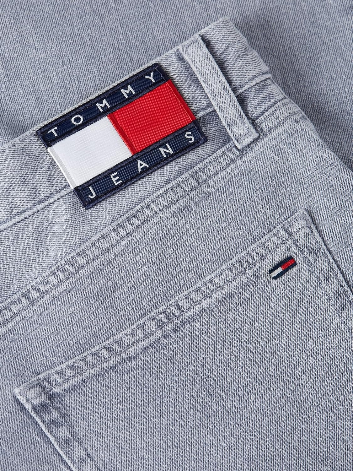 image:imageTommy Jeans Mens Slim Straight Stretch JeansDenim Grey