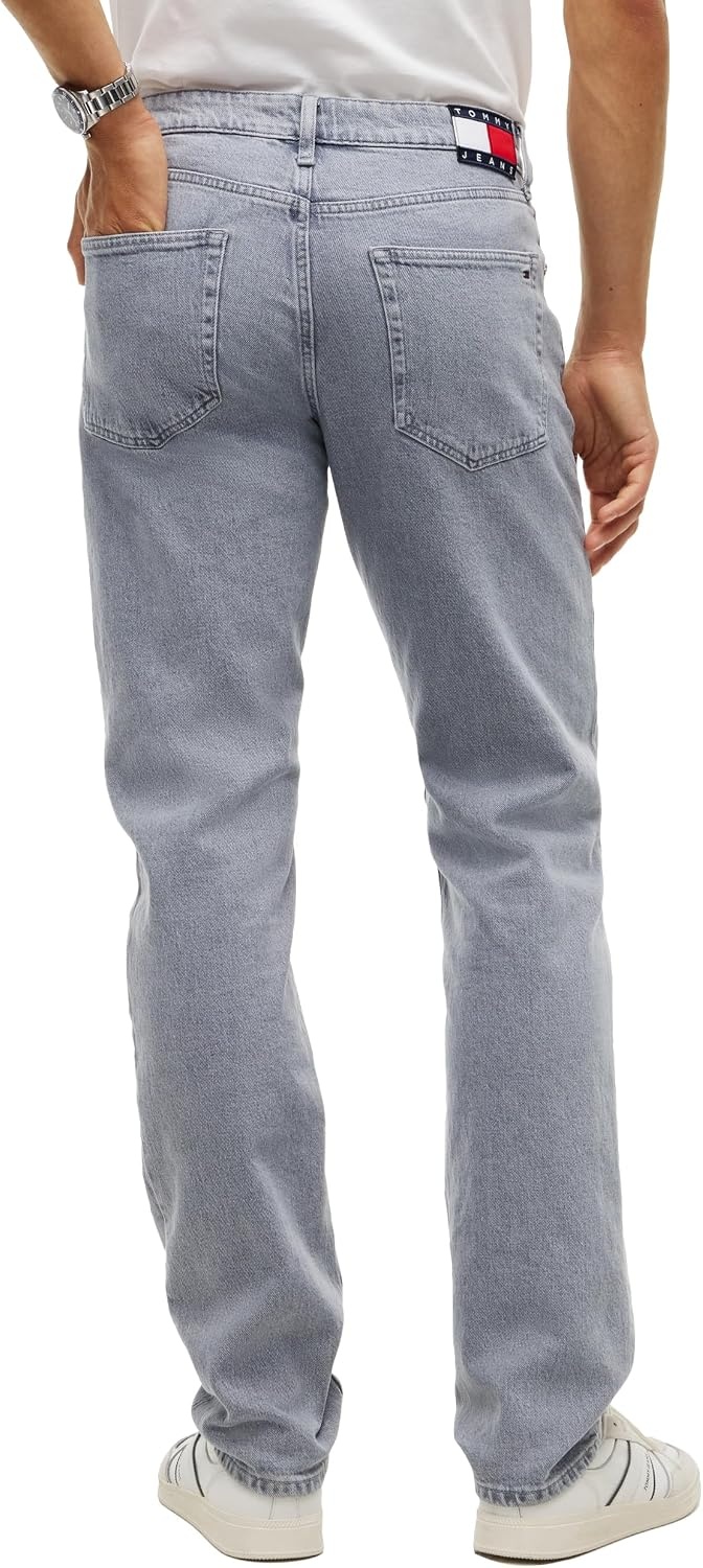 image:imageTommy Jeans Mens Slim Straight Stretch JeansDenim Grey