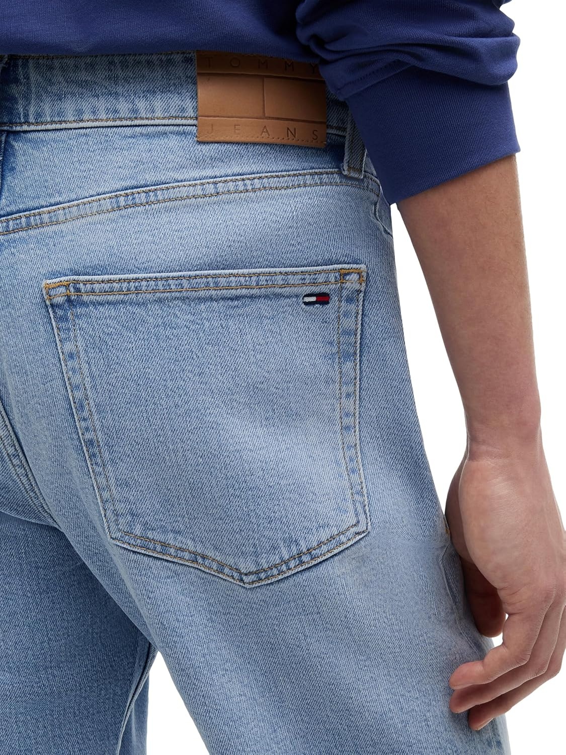 image:imageTommy Jeans Mens Slim Straight Stretch JeansDenim Light