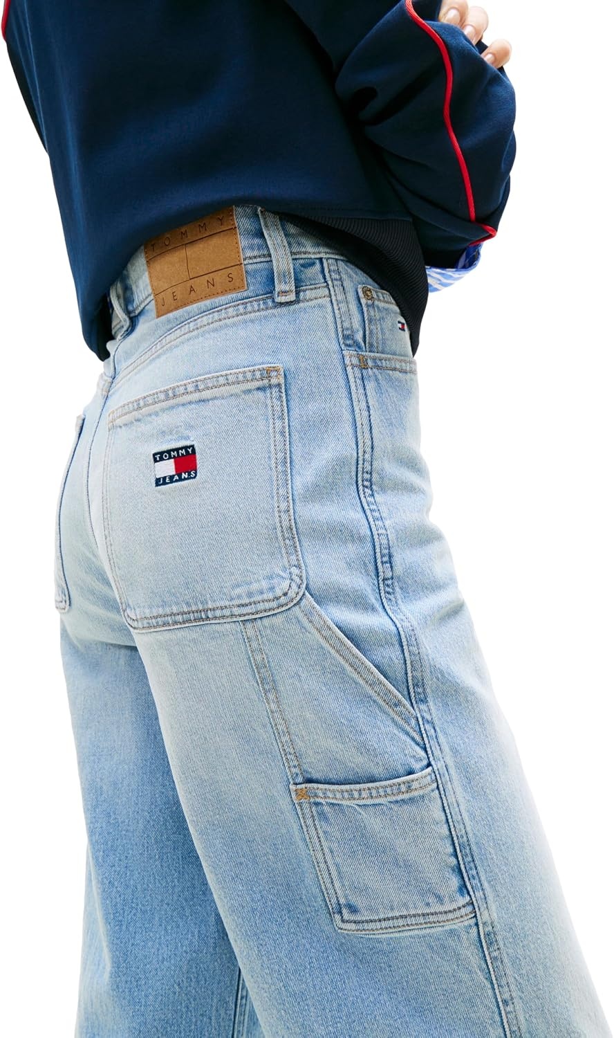 image:imageTommy Jeans Womens Claire High Rise Wide Leg JeansDenim Light Wash