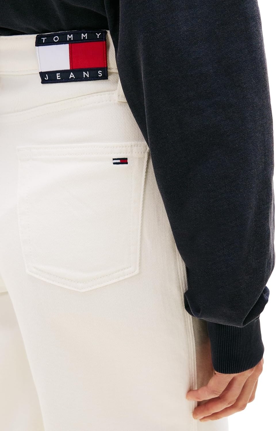image:imageTommy Jeans Womens Claire High Rise Wide Leg JeansDenim White
