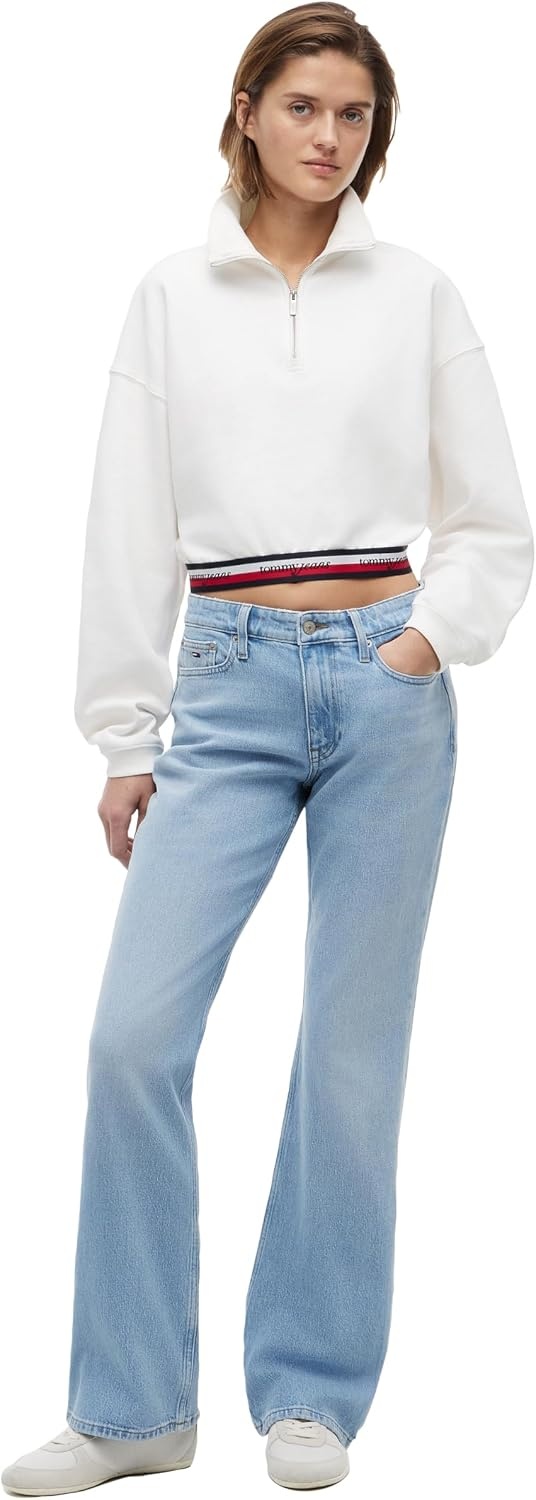 image:imageTommy Jeans Womens Cleo Mid Rise Bootcut JeansDenim Light