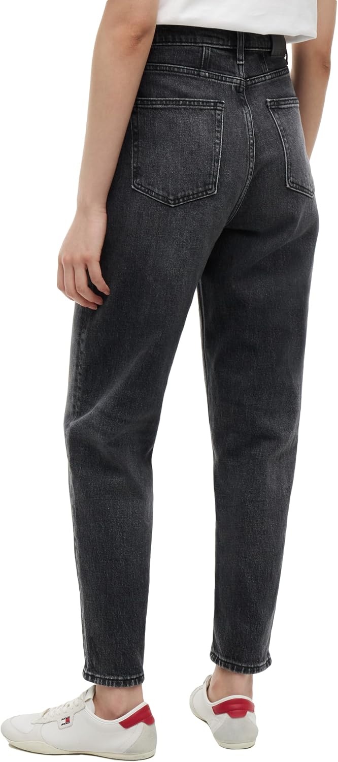 image:imageTommy Jeans Womens High Rise Tapered Leg Mom JeansDenim Black