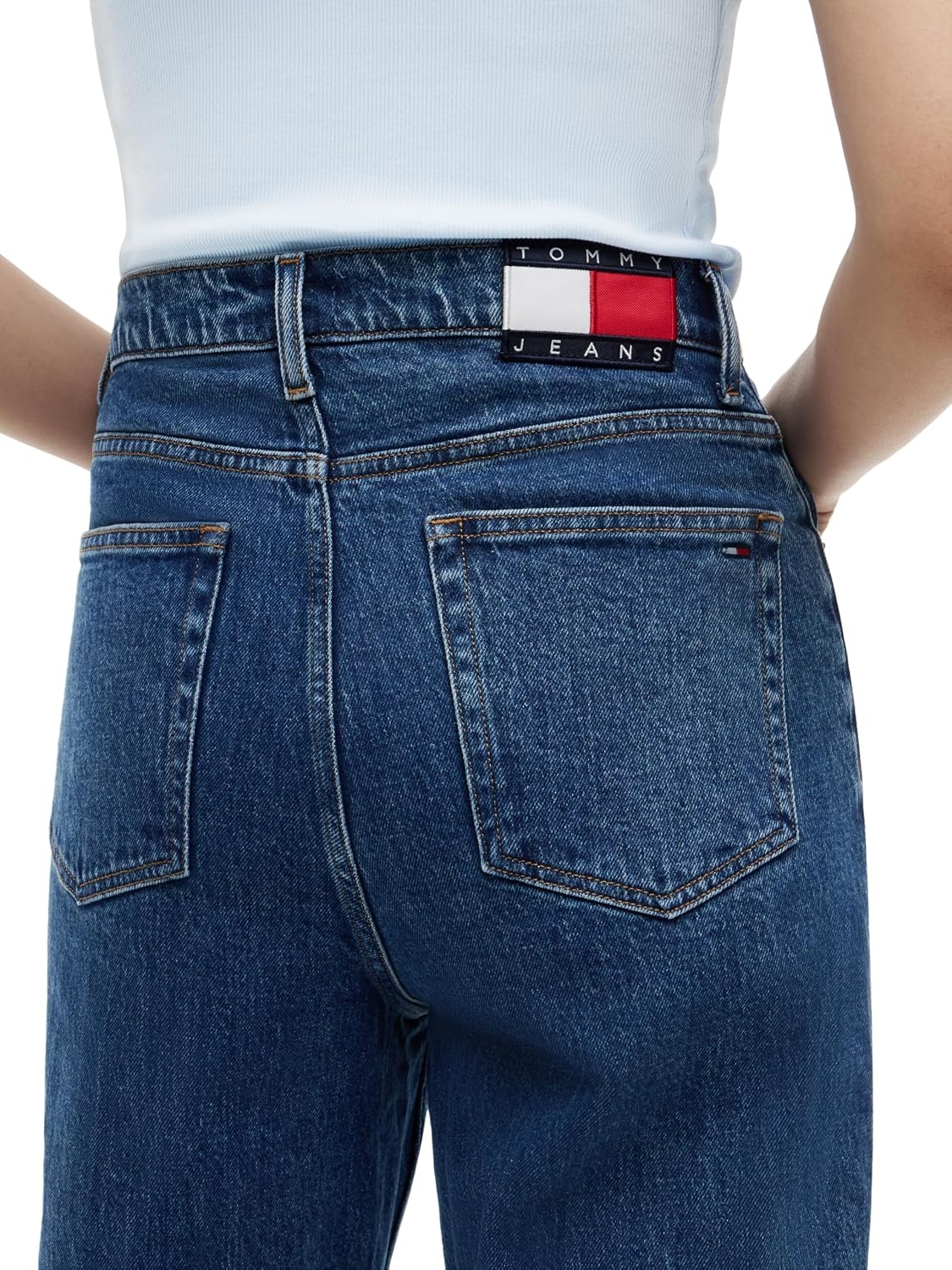 image:imageTommy Jeans Womens High Rise Tapered Leg Mom JeansDenim Medium