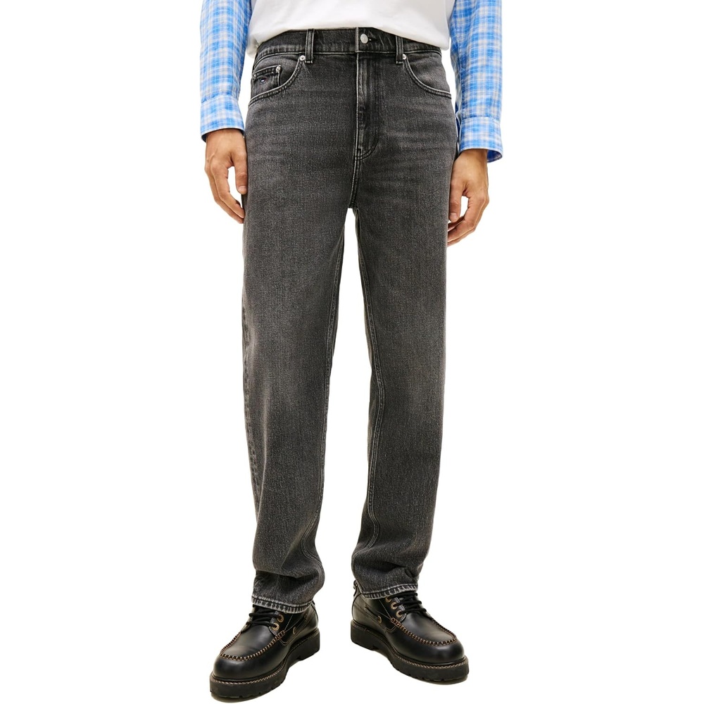 image:imageTommy Jeans Mens Regular Tapered Stretch JeansDenim Black Wash