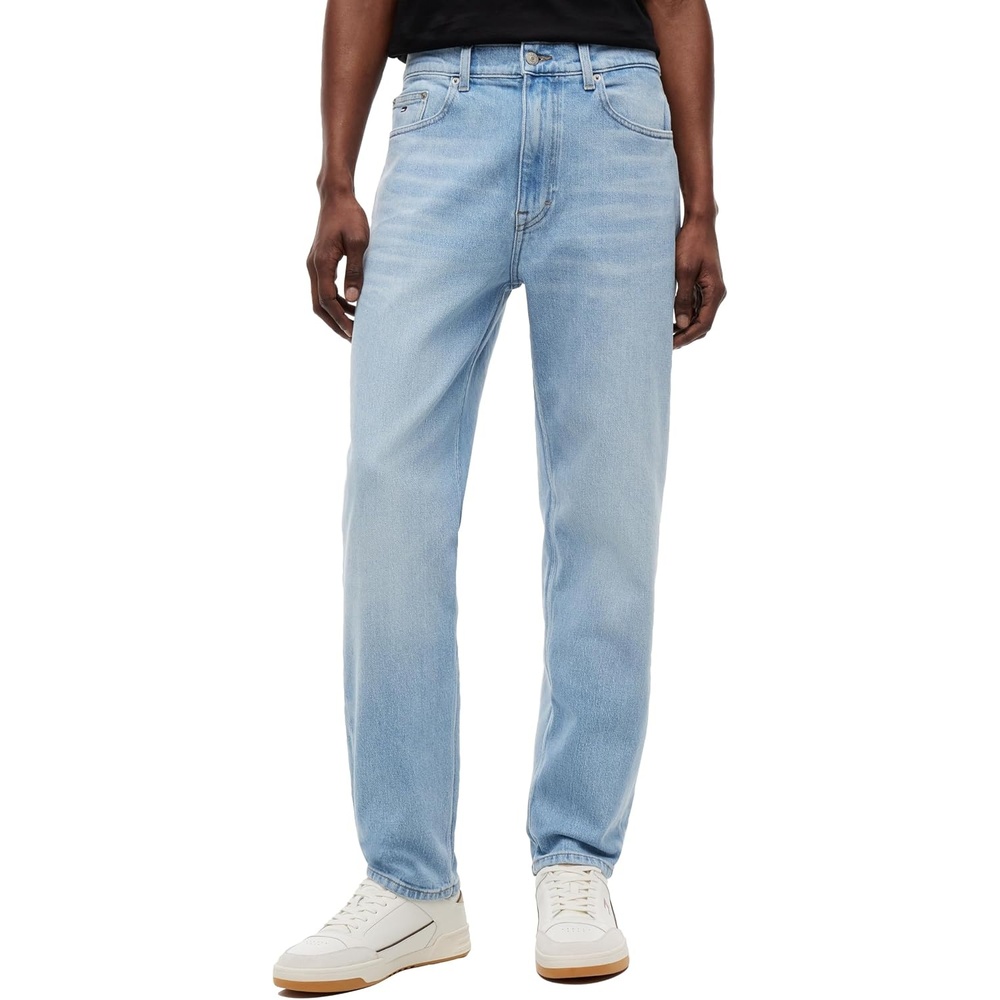 image:imageTommy Jeans Mens Regular Tapered Stretch JeansDenim Light Wash