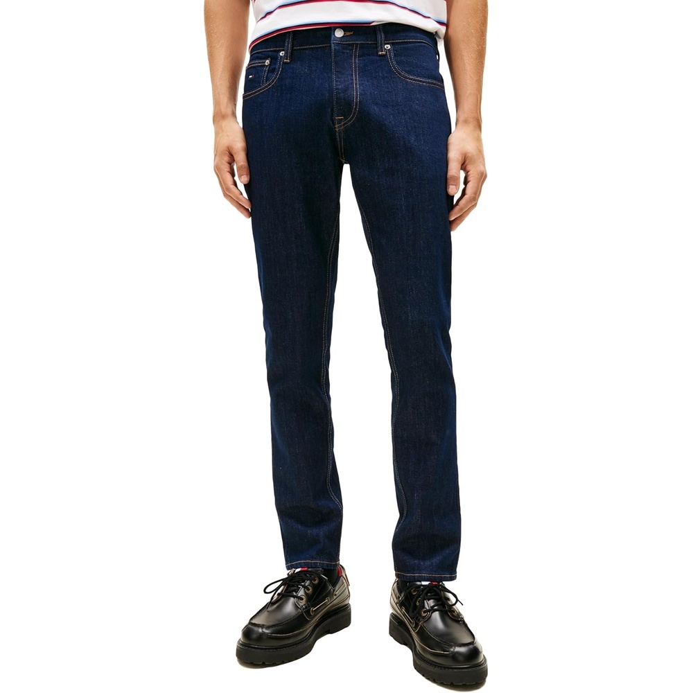 image:imageTommy Jeans Mens Slim Fit Stretch JeansDenim Dark Blue Wash