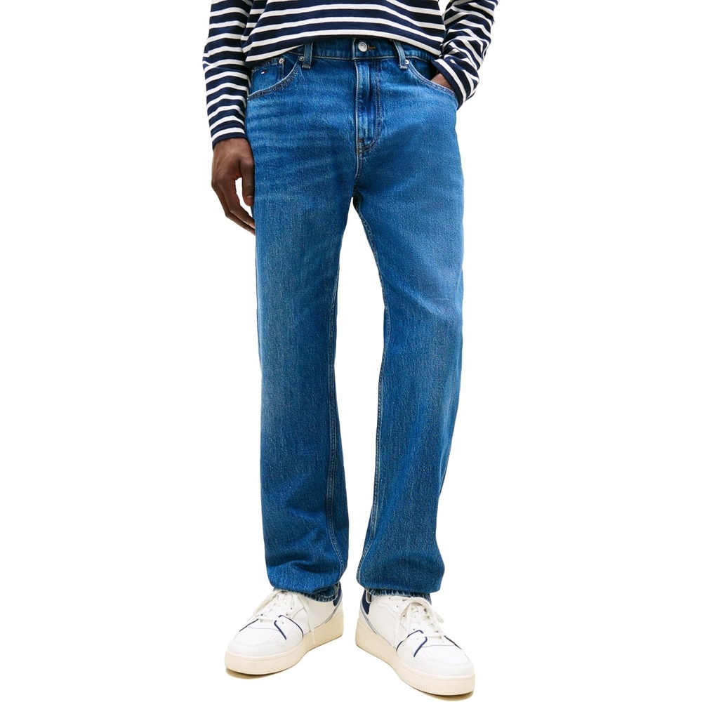 image:imageTommy Jeans Mens Slim Straight Stretch JeansDenim Dark