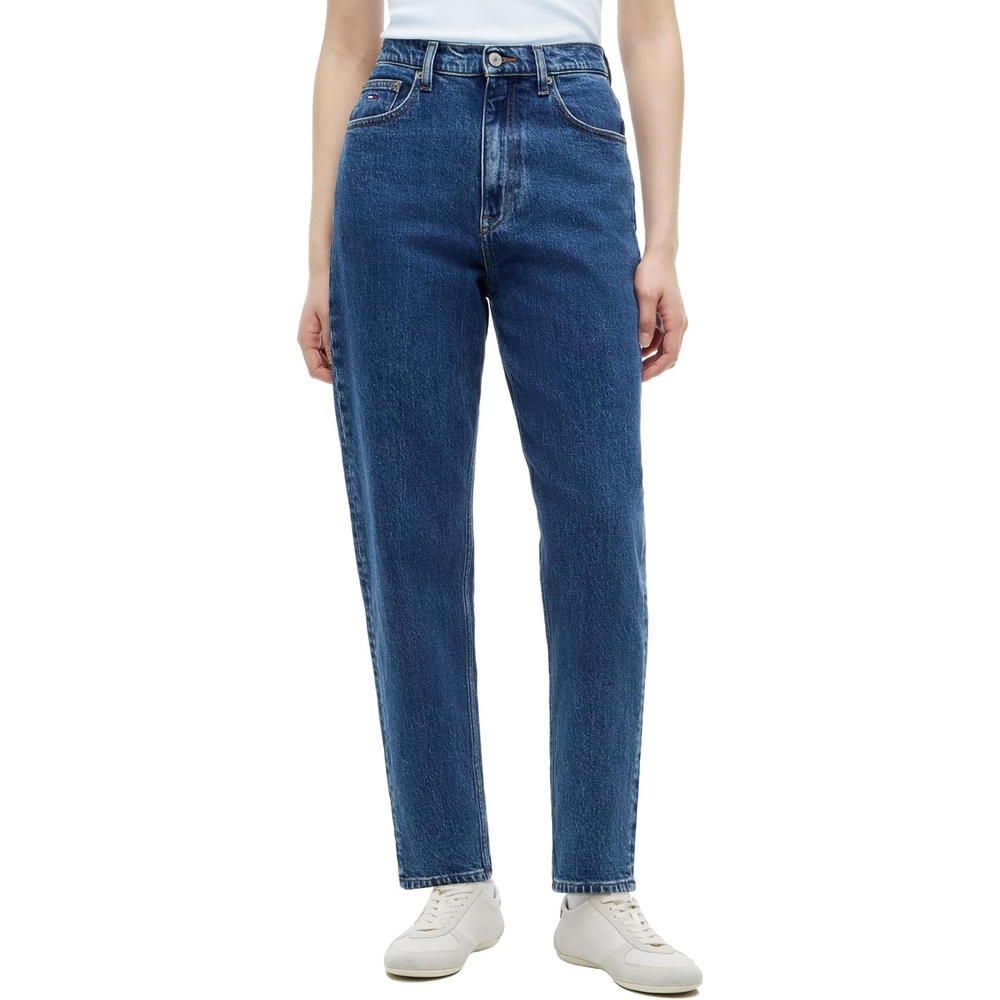 image:imageTommy Jeans Womens High Rise Tapered Leg Mom JeansDenim Medium