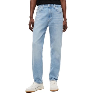 Tommy Jeans Men’s Regular Tapered Stretch Jeans(Denim Light Wash)