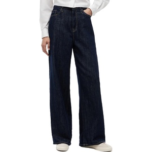 Tommy Jeans Women’s Claire High Rise Wide Leg Jeans(Denim Ultra Dark)