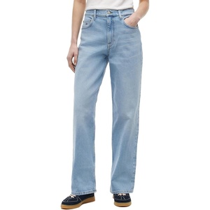 Tommy Jeans Women’s Layla High Rise Slim Straight Jeans(Denim Light Wash)
