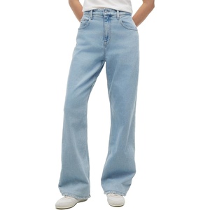 Tommy Jeans Women’s Mia Mid Rise Relaxed Straight Jeans(Denim Light)