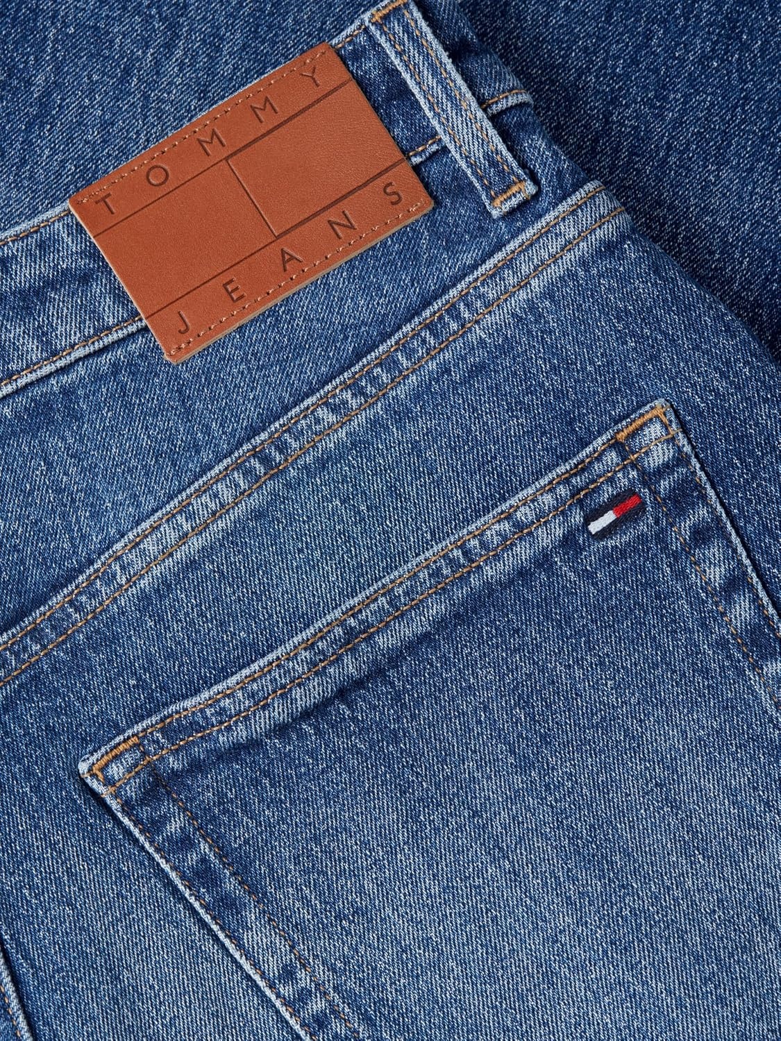 image:imageTommy Jeans Womens Charlie Mid Rise Loose Wide Leg JeansDenim Dark Wash