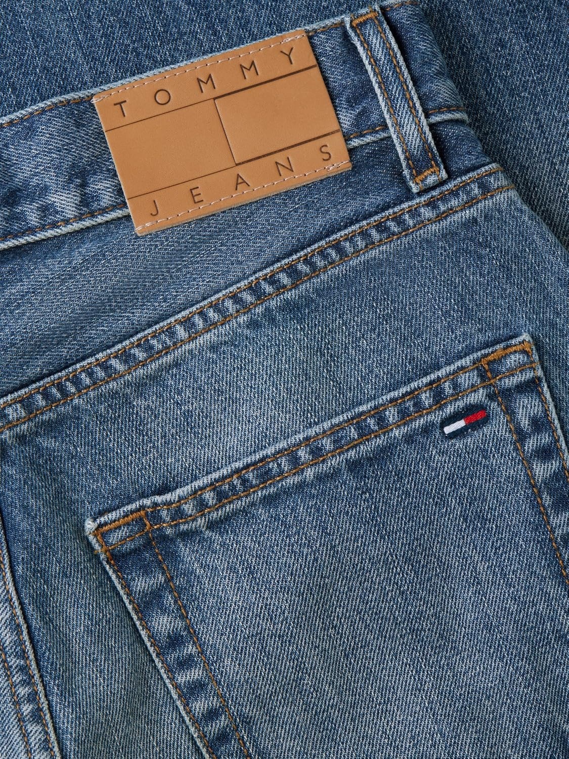 image:imageTommy Jeans Womens Ella Mid Rise Barrel Leg JeansDenim Dark