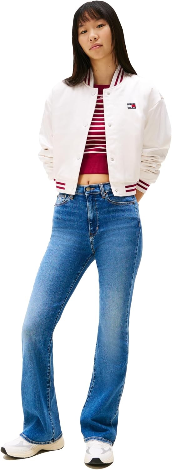 image:imageTommy Jeans Womens Sylvia High Rise Flare JeansDenim Medium